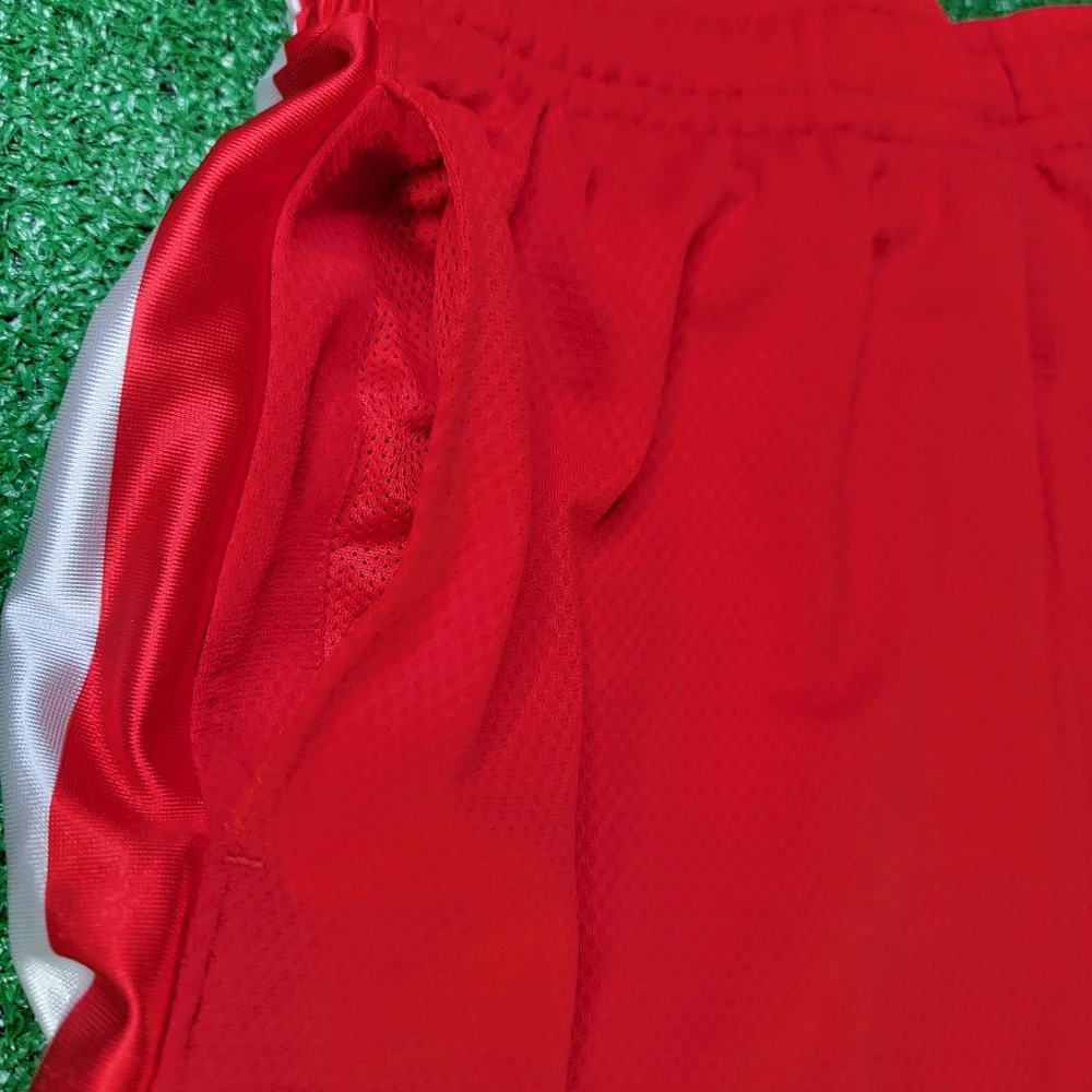 Nike Dri-Fit Elite Boy's Basketball Shorts Size XL Red White Pockets Drawstring